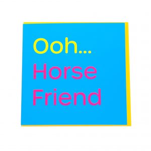 Gubblecote Humourous Greetings Card - Horse