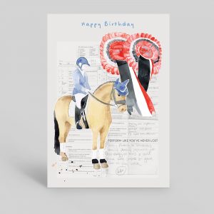 Deckled Edge Arena Card - Happy Birthday